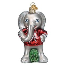Old World Christmas Blown Glass Ornament for Christmas Tree, Alabama Big Al