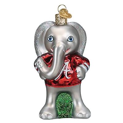 Old World Christmas Blown Glass Ornament for Christmas Tree, Alabama Big Al