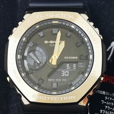 CASIO G-SHOCK GM-2100G-1A9JF Gold Black Men's Watch New in Box