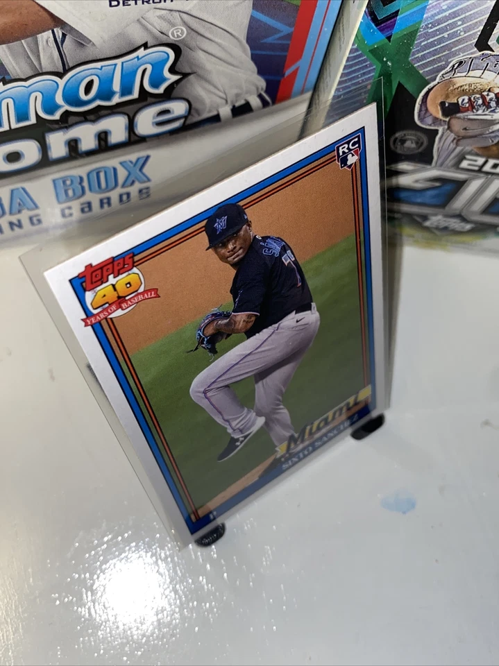 2021 Topps Archives Base #188 Sixto Sanchez - Miami Marlins RC ⚾️ - Image 3 of 4