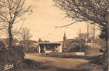 Old postcard 19 LAPLEAU AVENUE DE LA GARE