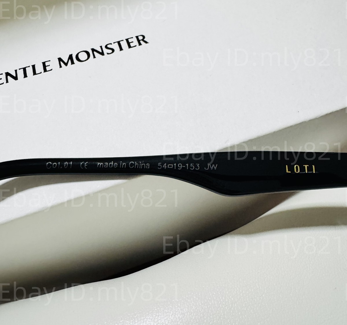 GentleMonster Sunglasses Loti 01 Black Frame Black Lenses | eBay
