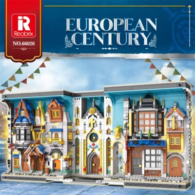 Reobrix 66026 Book Nook European Century Beleuchtungsset Modular Deko 2922 Teile