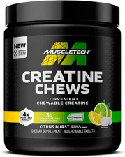 | Creatine Chews | Creapure | Muscle Recovery + Builder for Men & Women | Workou