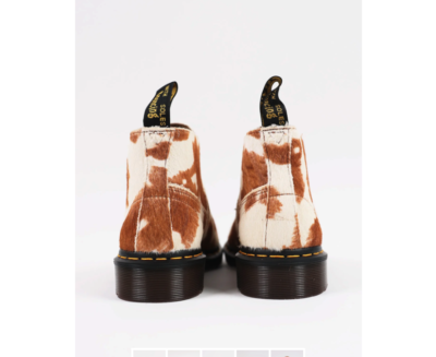 DR. MARTENS CHURCH MONKEY BOOTS CALF HAIR IN JERSEY COW MSRP  display picture 1