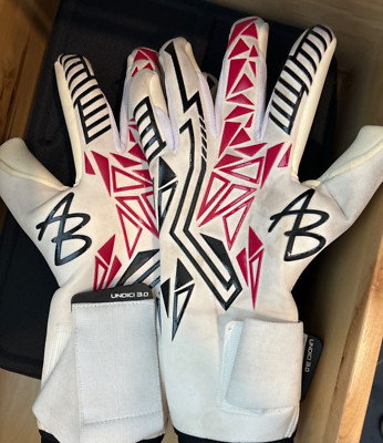 AB1 Gk Phantom  Red White Black, Perfect for catching, goalkeeper gloves size 9