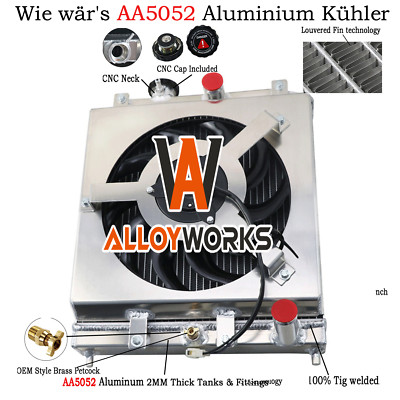 3 Reihe Kühler Lüfter Relay Für Honda Civic EK EG CRX Del Sol 92-00 96 Aluminium