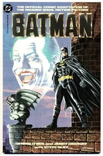 BATMAN THE OFFICIAL ADAPTATION OF THE MOVIE NM, DC Comics 1989 Stock Image