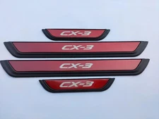 For 2022 Mazda CX3 Car Accessories Door Sill Protector Scuff Plate Trim Sticker