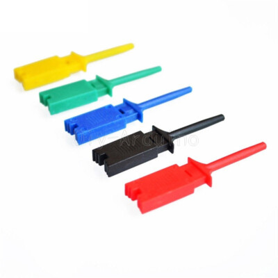 10pcs 5 Color Mini Grabber SMD IC Test Clip Hook Probe Jumper
