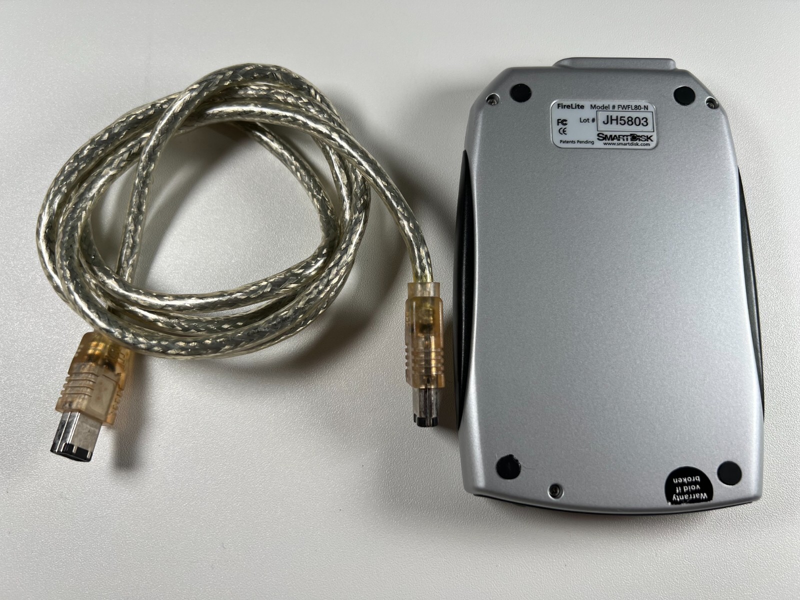 VINTAGE SmartDisk FireLite Portable Hard Drive, 80GB, Pre-Owned, Great ...