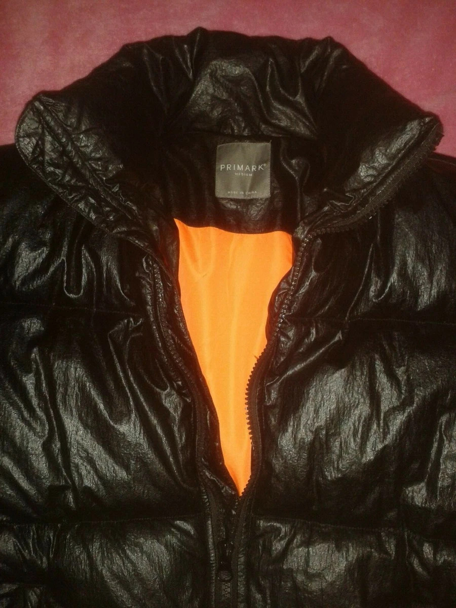 MENS SIZE M BLACK PUFFER JACKET PRIMARK