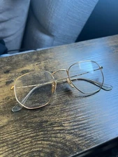 RAY BAN RB8148V Hexagonal Titanium Optics Gold Sunglasses M 51-21 Unisex 51 mm