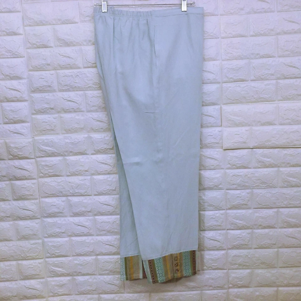 Conjunto De Colección David Dart 3 Piezas Seda Lino Talla L Brocado Chaqueta Tanque Pantalones Bolsillos Foto 3 de 4