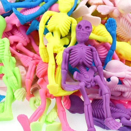 Stretchy Skeleton Kids Halloween Stretchy Skull Scary Skeleton - 第 5/11 張圖片