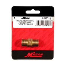Milton 3/8" MNPT x 1/4" FNPT Reducer Bushing Hose Fitting 2 to a Card USA