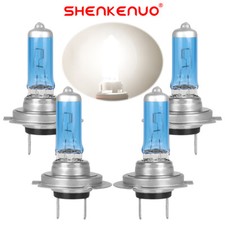 4Pcs H7 Halogen headlight High  Low Beam Combo Bulbs 4200K warm White Bright