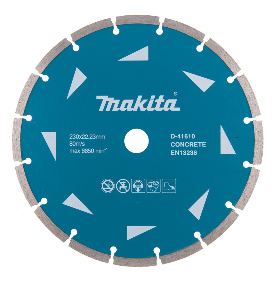 Disco diamantato a settori Ø230mm foro 22,23mm Makita D-41610