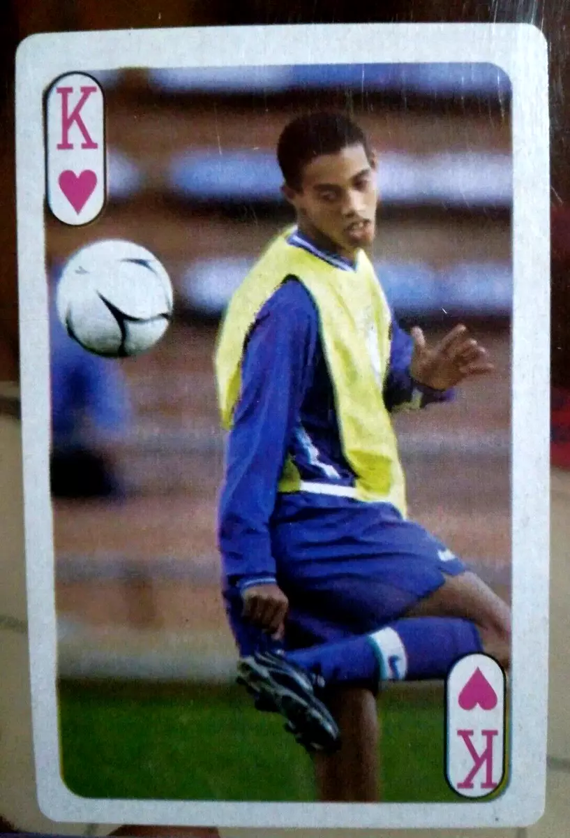 collectible card of the great soccer player RONALDINHO GAÚCHO rookie