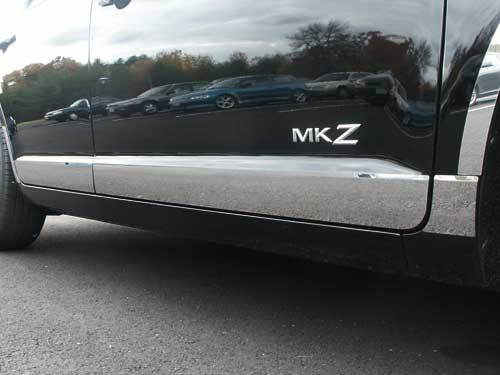 FITS LINCOLN MKZ 2007-2012 STAINLESS STEEL CHROME ROCKER PANEL MOLDING ...