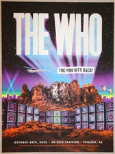 2022 The Who  - Phoenix Silkscreen Concert Poster by Bailey Zindel
