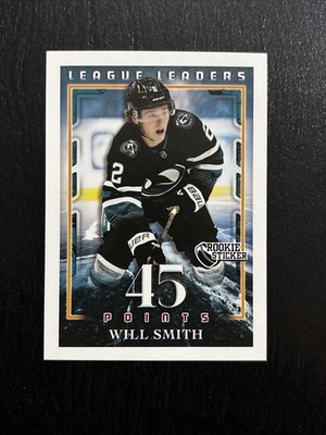 2025-26 Topps NHL Stickers League Leaders Will Smith #628