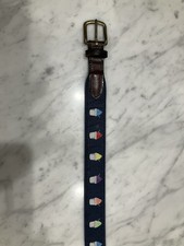 Nola Couture Boys Belt Size 24 - Navy Multi Colored Snowcones
