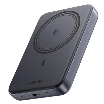 UGREEN Magnetic Power Bank Qi2 Certified 15W Fast Charging Wireless Black 