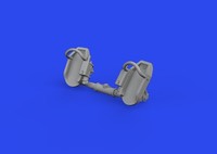 Eduard Accessories 672319 - 1:72 Bf 109E Rudder Pedals Early Print - Neu