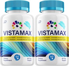 (2 Pack) Vista Max Plus Eye Support Supplement – VistaMax Capsules, Eye Vitamins