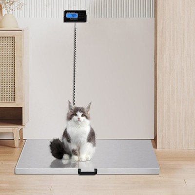 440lbs/200kg Livestock Vet Platform Scale Dog Pig Sheep Pet Digital Weight Scale