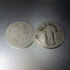 1908 Barber quarter 25c Business Strike Circulated Ungraded Uncertified 1927  25