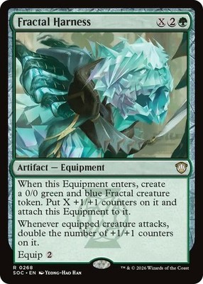 x1 Fractal Harness R MTG Commander: Secrets of Strixhaven M/NM, English
