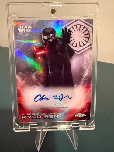 2025 Topps Kylo Ren Auto /5 Chrome Star Wars Super Box Variation Refractor SSP