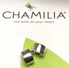 Authentic CHAMILIA (2) Sterling Silver Plain Silver Locks MB-27