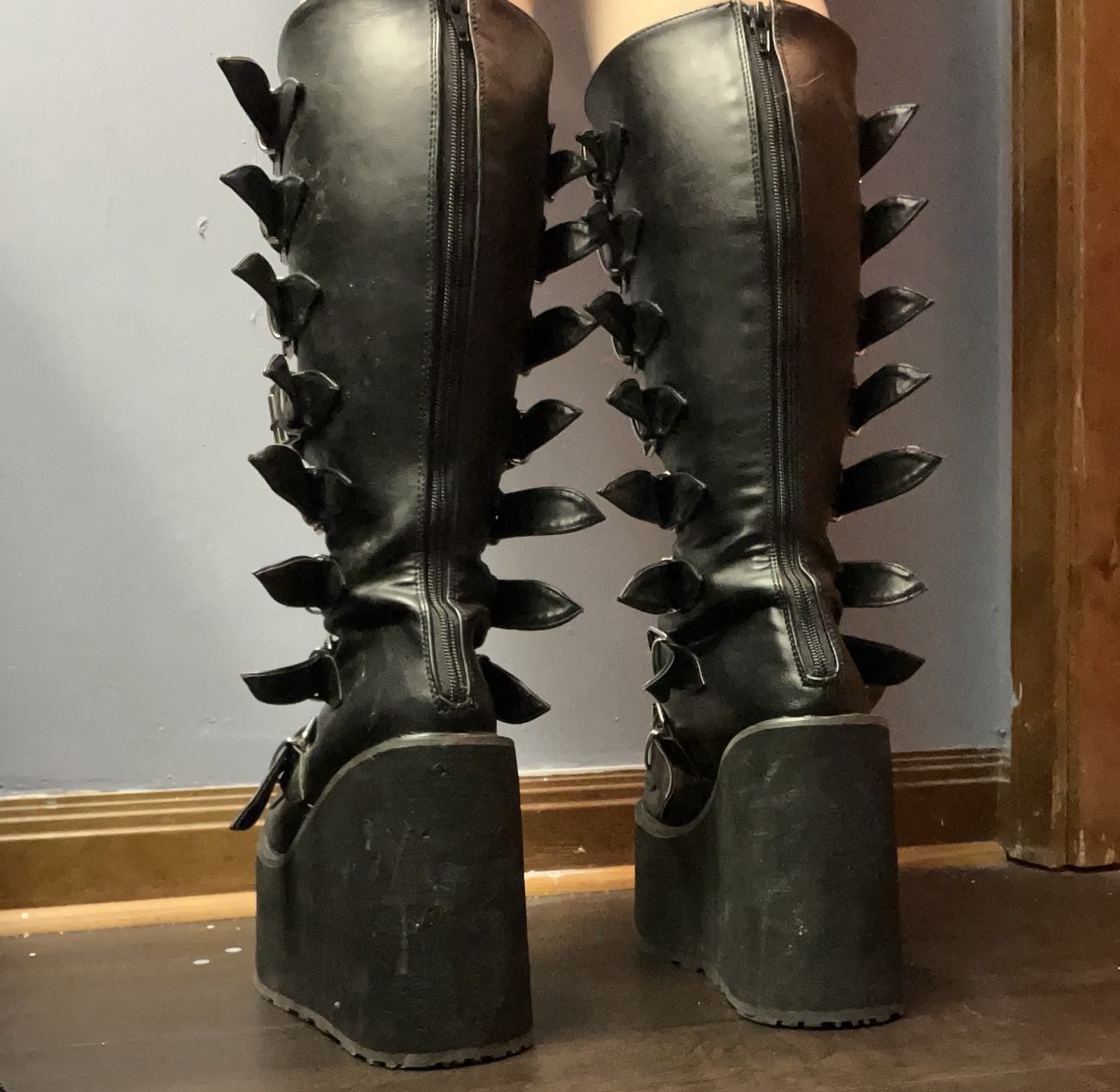 Demonia Swing 815 Womens  Platform Black Buckle K… - image 5