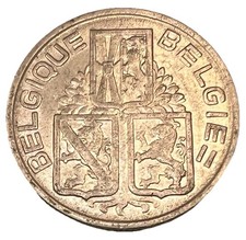 1939 Belgium 1 Franc Coin