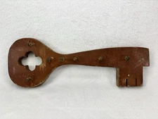 Hand Made Key Shaped Key Wall Hanger Hook Key Holder Wooden Hand Crafted Keys