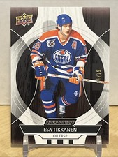 2024-25 Upper Deck Engrained Icons #9 Esa Tikkanen Mahogany #/75 Edmonton Oilers
