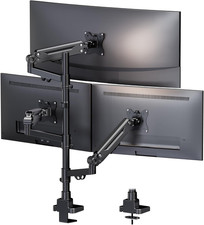 Triple Monitor Mount for up to 35-Inch Screens   Heavy Duty Ultrawide Stand with