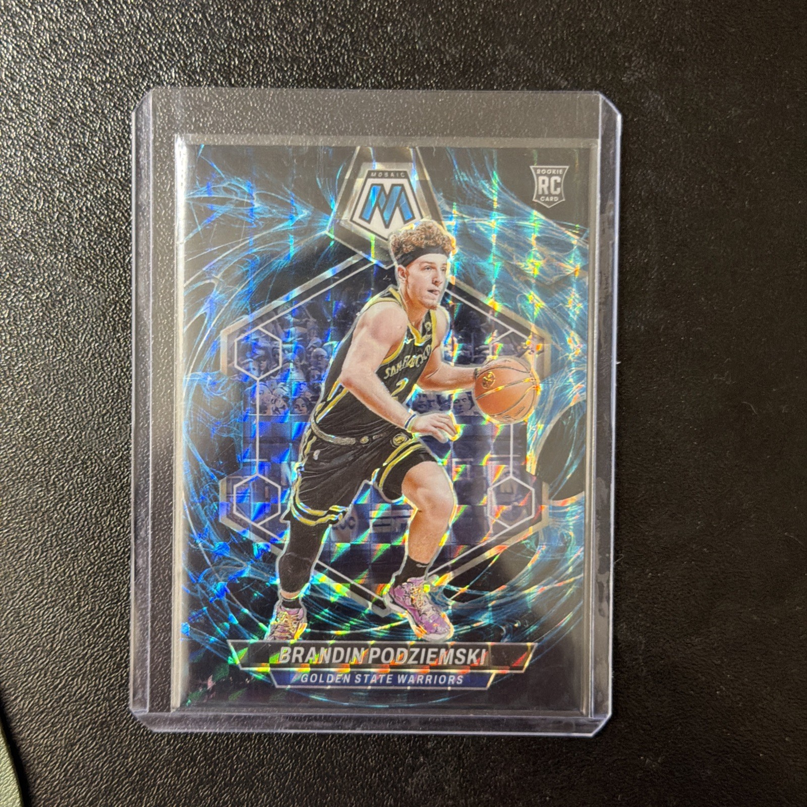 2023-24 Panini Mosaic - Rookies Brandin Podziemski #245 Genesis Prizm RC SSP