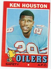 1971 Topps Ken Houston Rookie RC #113 Oilers Ex o/c