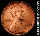 1952 Lincoln Wheat Cent - Choice Gem Brilliant Uncirculated  No Reserve  #J9485