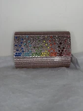 Kurt Geiger London Party Glitter Envelope Clutch NWT