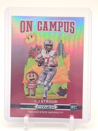 CJ STROUD 2023 PANINI PRIZM DRAFT PICKS ON CAMPUS SILVER ROOKIE RC #OC-2 Q7137