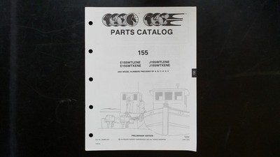 OMC 155 Parts Catalog E155WTLENE E155WTXENE 1991 Outboard Marine