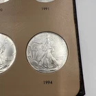 1994 $1 American Silver Eagle 1 Troy Oz Bullion US MINT IN PLASTIC CAPSULE