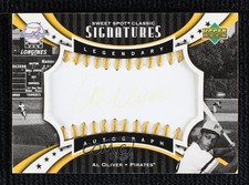 2007 Sweet Spot Classic Legendary Gold Stitch Ink 7/99 Al Oliver Auto 1pe6