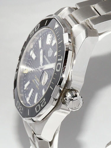 TAG Heuer Aquaracer Calibre 5 WAY201A Men Automatic Stainless Steel Black Dial