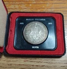 1871-1971 Canada Silver Dollar British Columbia, Lightly Toned, with Case & Box